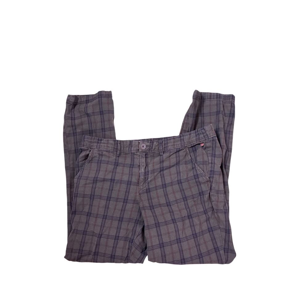 Pilcro Anthropologie Plaid Pants Women's 34W Wide Leg Trousers